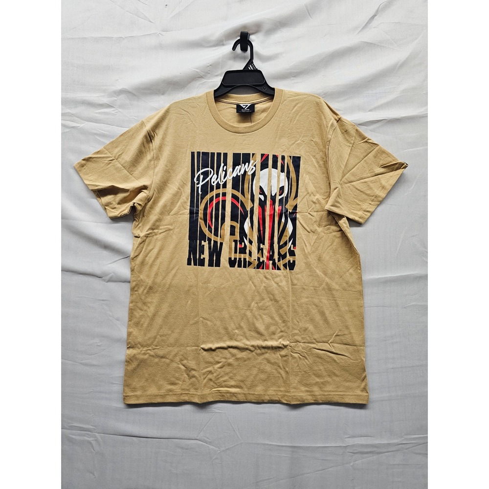 Game 7 Mens New Orleans Pelicans T-Shirt Khaki Cotton Casual Size XL